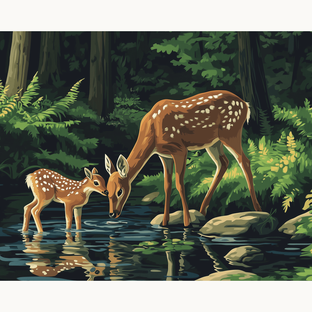 Learning Fawn - Number Artist Paint by Numbers Kits