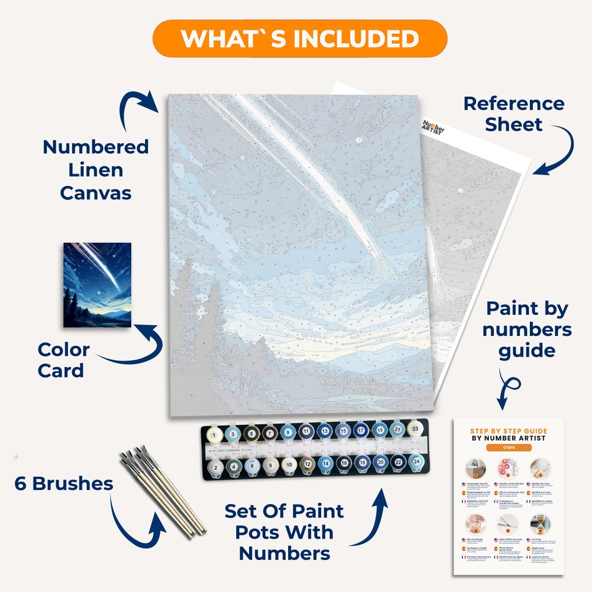 Lightspeed Comet - Number Artist Paint by Numbers Kits
