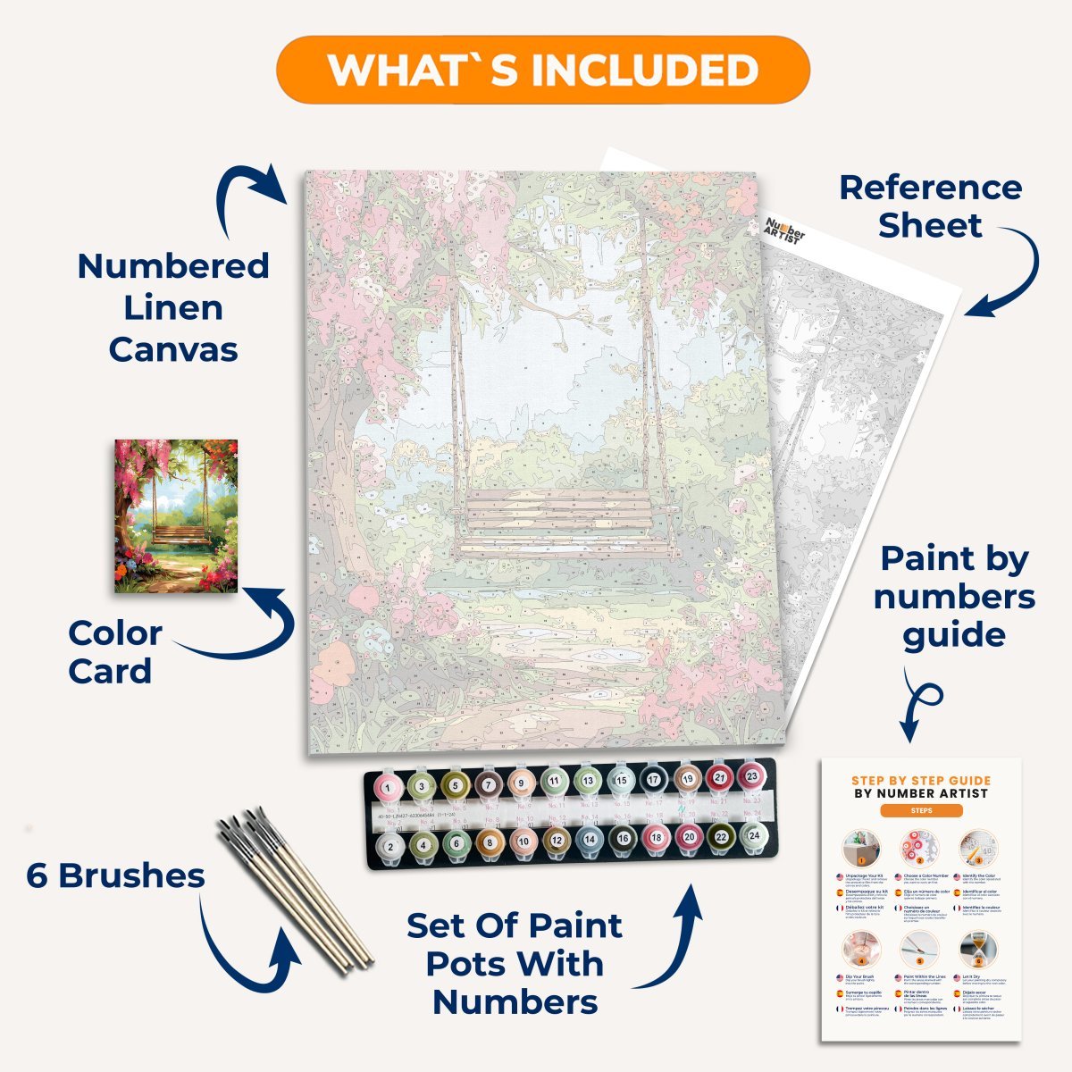 Lonely Forest Bench - Number Artist Paint by Numbers Kits