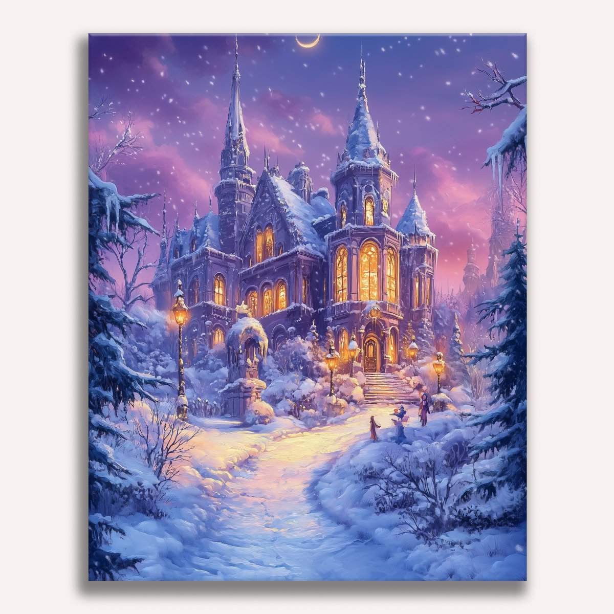 Magical Winter Castle - Number Artist Paint by Numbers Kits