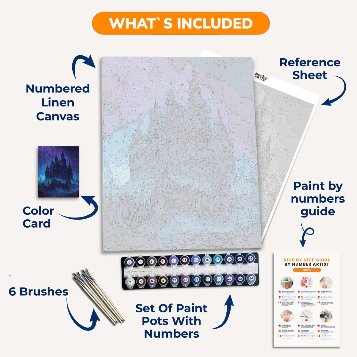 Menacing Manor - Number Artist Paint by Numbers Kits