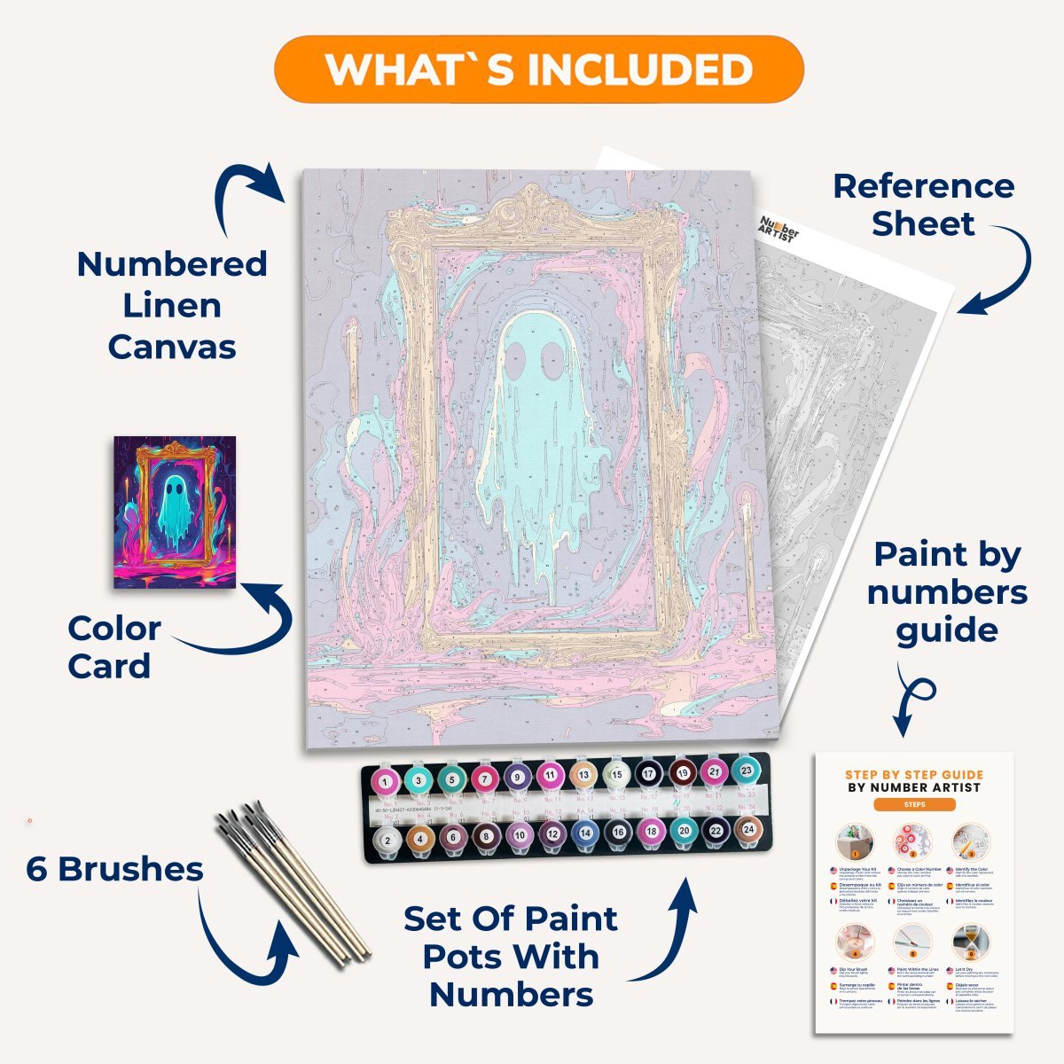 Mirror Ghost - Number Artist Paint by Numbers Kits