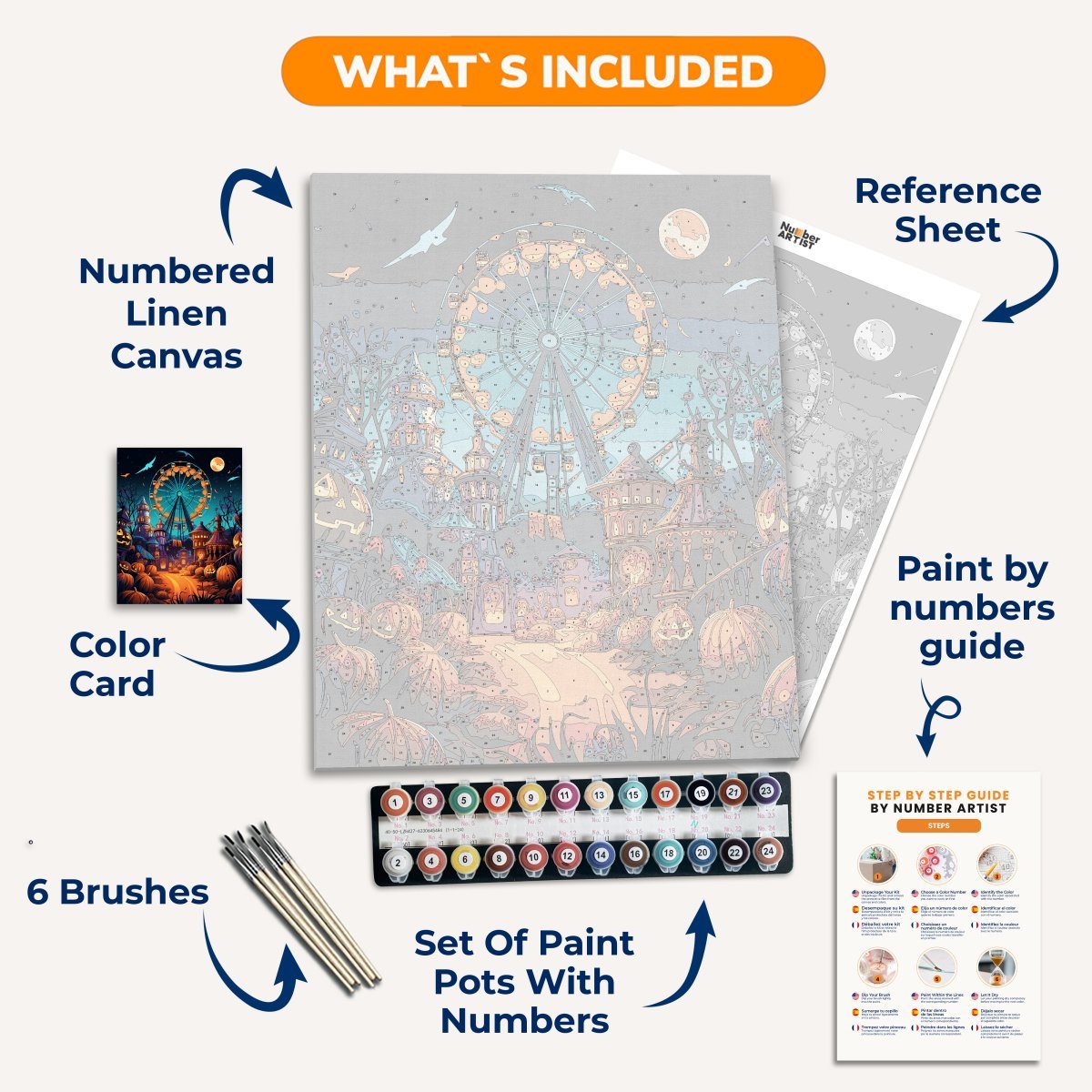 Monster Carnival - Number Artist Paint by Numbers Kits