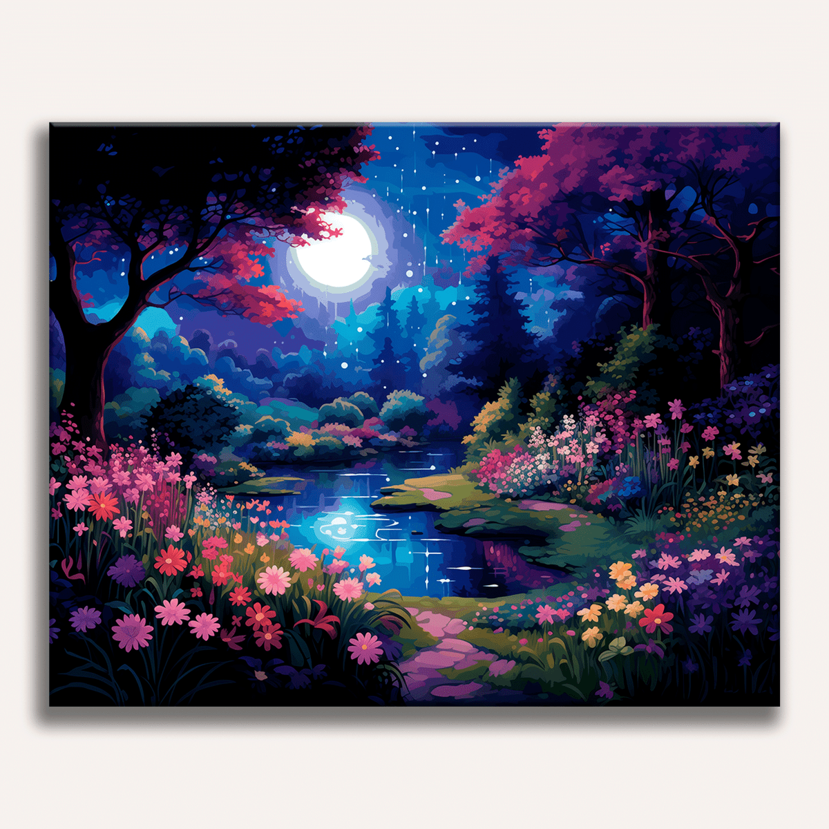 Moonlit Garden - Number Artist Paint by Numbers Kits