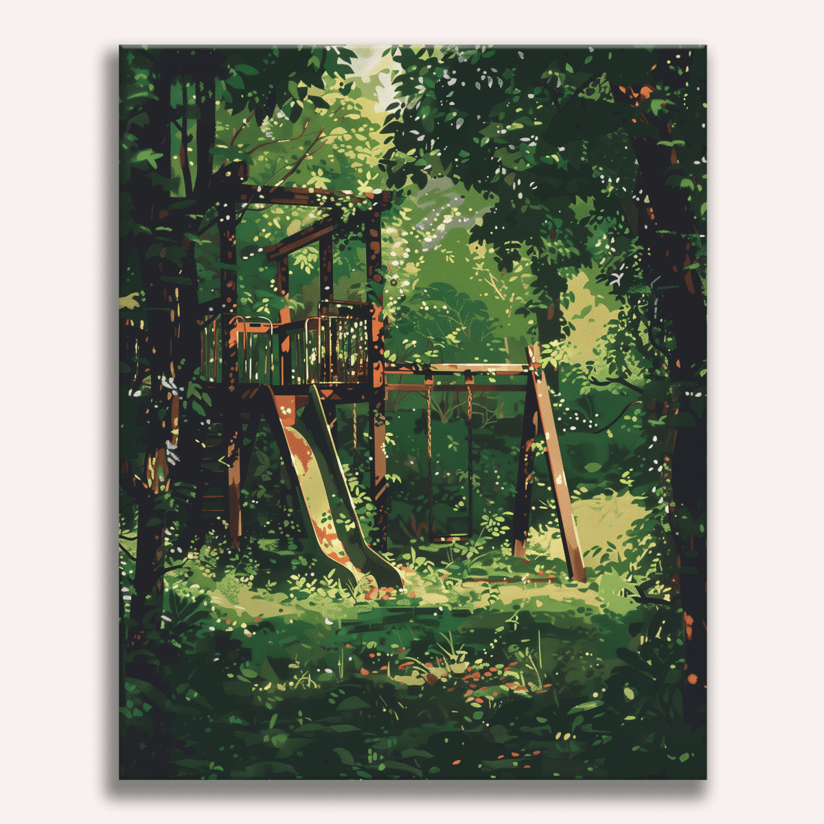 Old Playground Paint by Numbers Kit