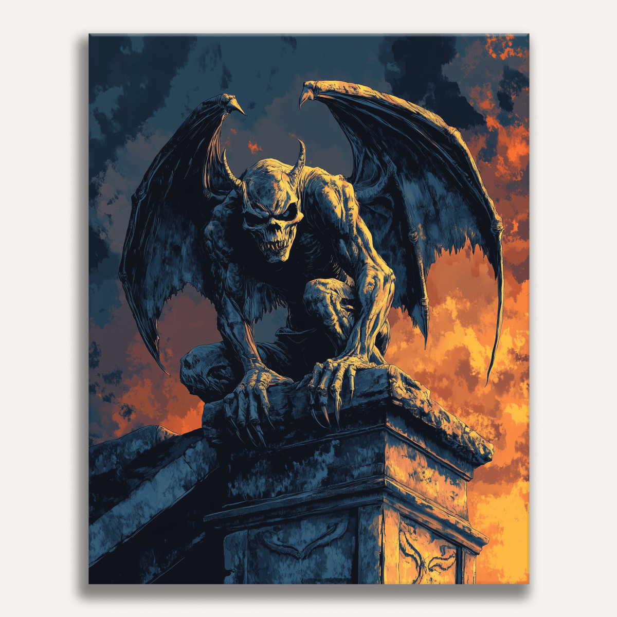 Overlooking Gargoyle - Number Artist Paint by Numbers Kits