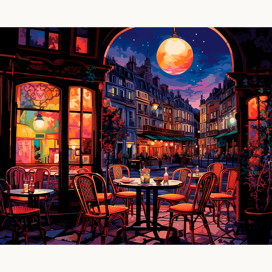 Parisian Moonlight Serenade - Number Artist Paint By Numbers Kits