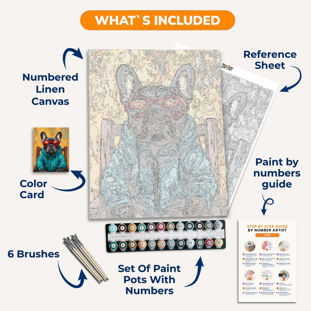 Pool Day - Number Artist Paint by Numbers Kits