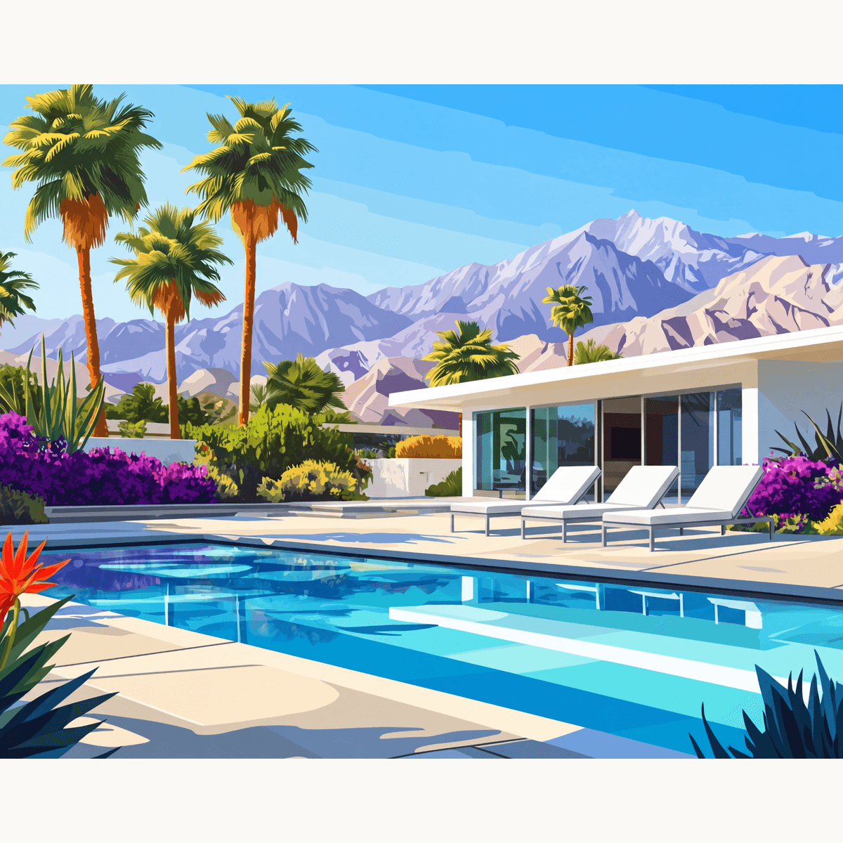 Pool Relaxation - Number Artist Paint by Numbers Kits