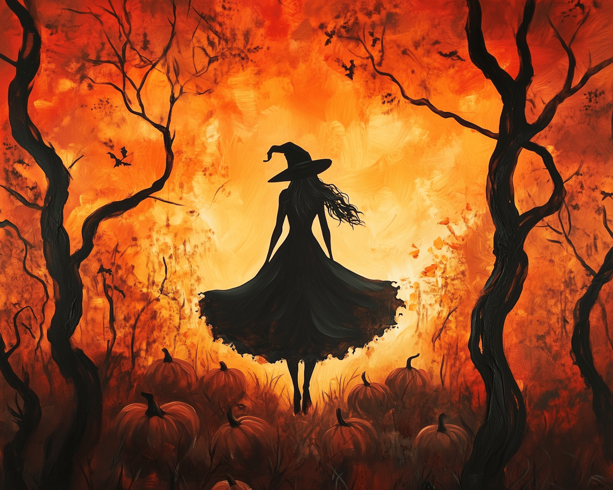 Pumpkin Witch - Number Artist Paint by Numbers Kits