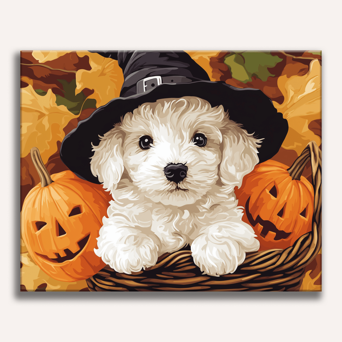 Puppy's Halloween - Number Artist Paint by Numbers Kits