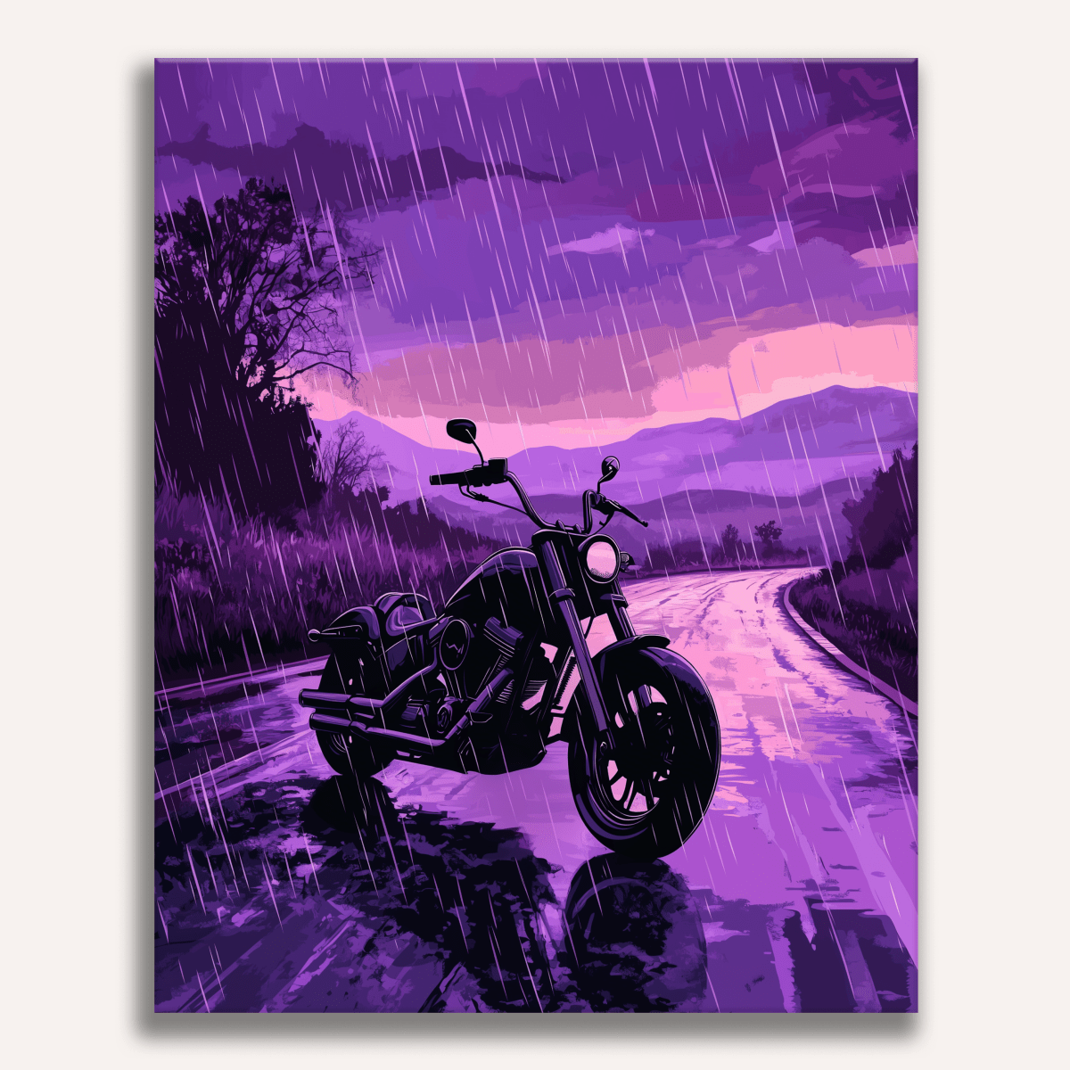 Purple Rain - Number Artist Paint by Numbers Kits