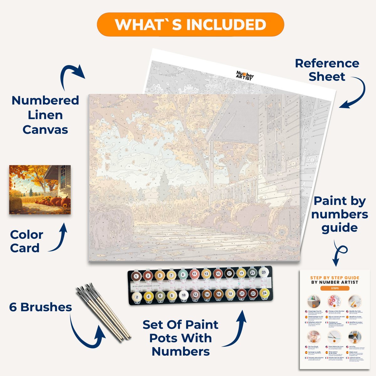 Ready for Fall - Number Artist Paint by Numbers Kits