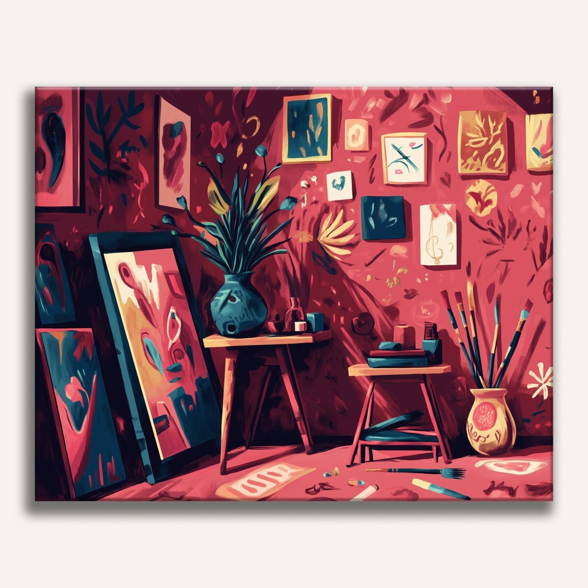 Red Studio - Number Artist Paint by Numbers Kits