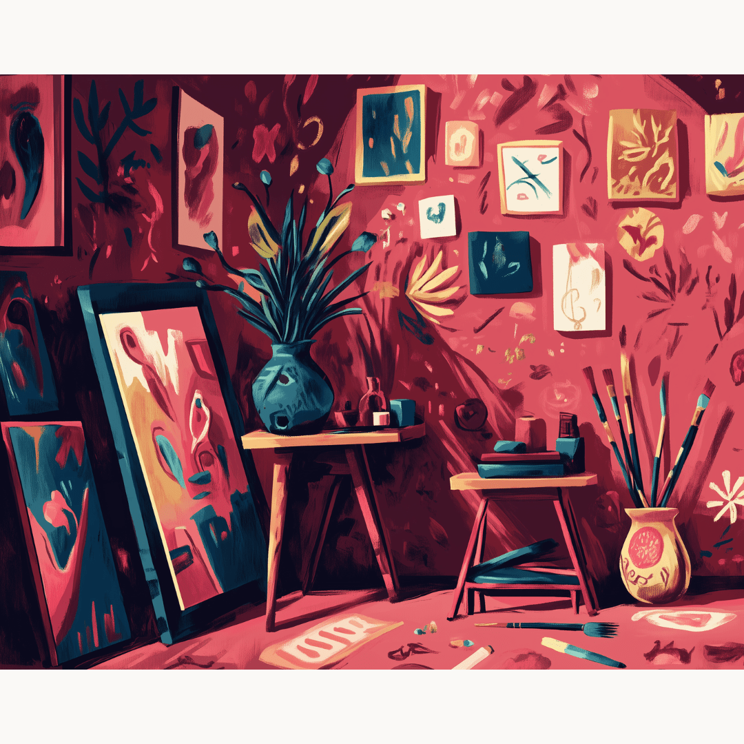 Red Studio - Number Artist Paint by Numbers Kits