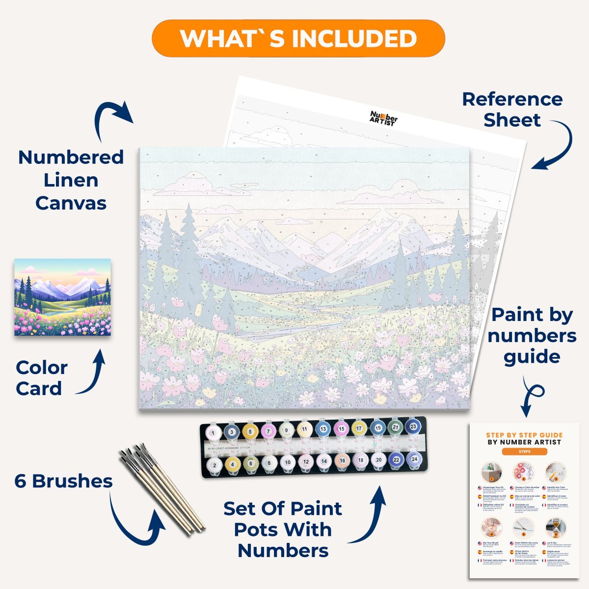 Rich Meadow - Number Artist Paint by Numbers Kits
