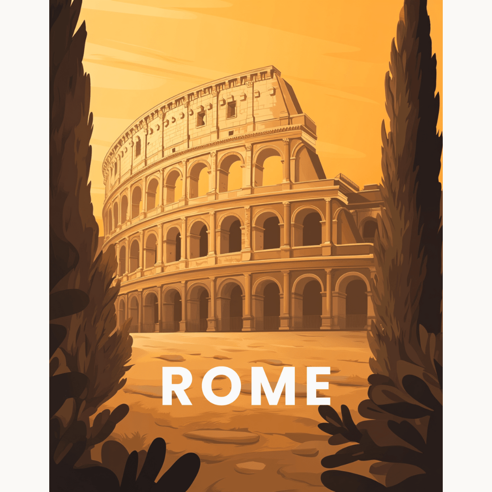 Rome - Number Artist Paint by Numbers Kits
