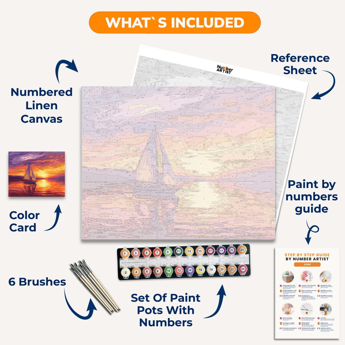 Sailor of the Sun - Number Artist Paint by Numbers Kits