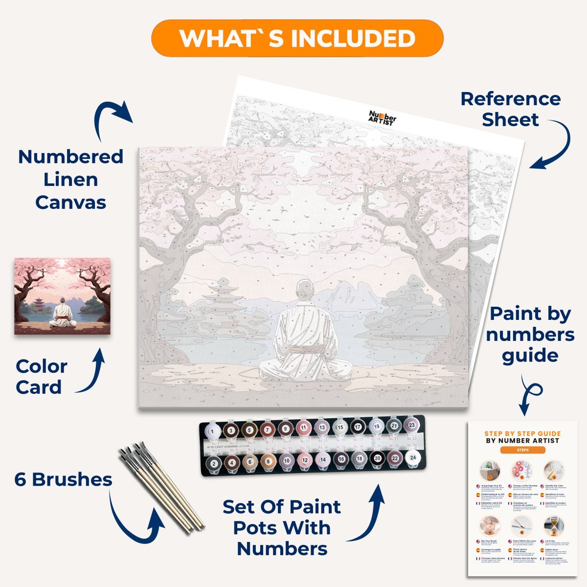 Sakura Harmony - Number Artist Paint by Numbers Kits