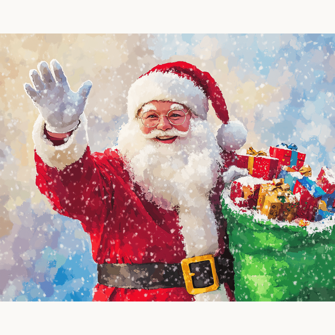 Santa's Greetings - Number Artist Paint by Numbers Kits
