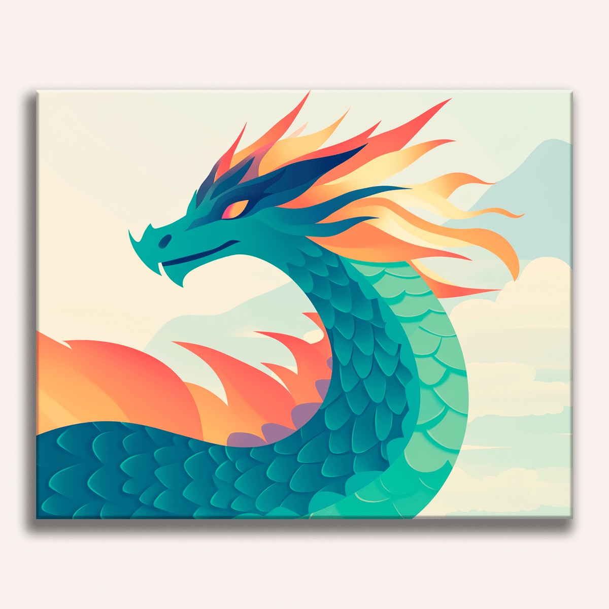 Scale Dragon - Number Artist Paint by Numbers Kits