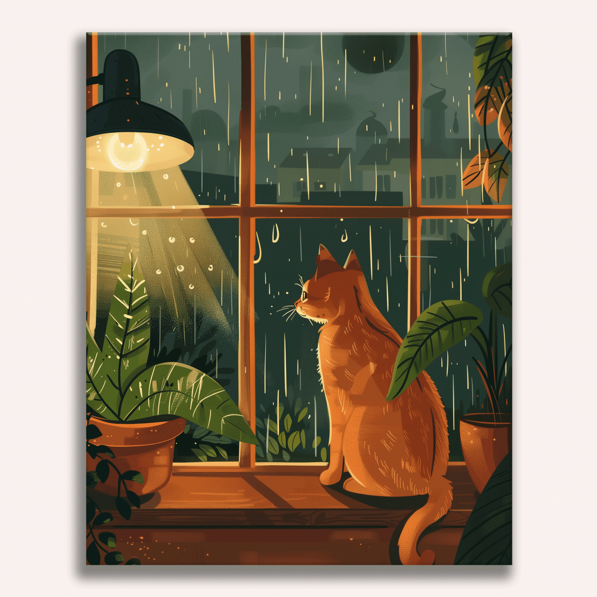 Shelter from Rain - Number Artist Paint by Numbers Kits