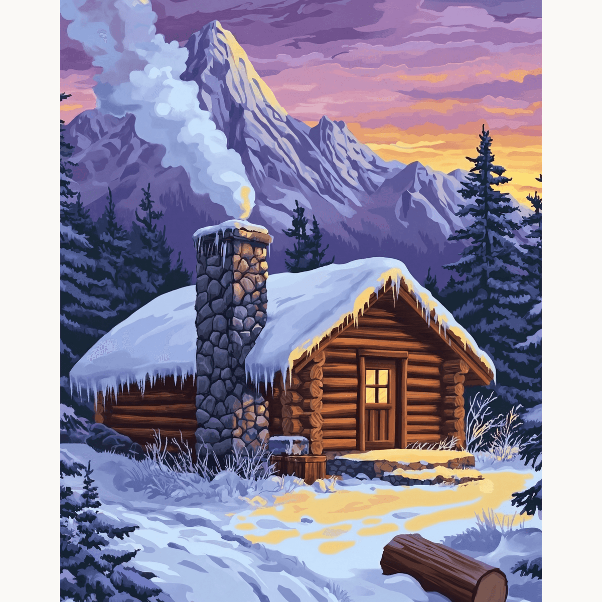 Snowland Cottage - Number Artist Paint by Numbers Kits