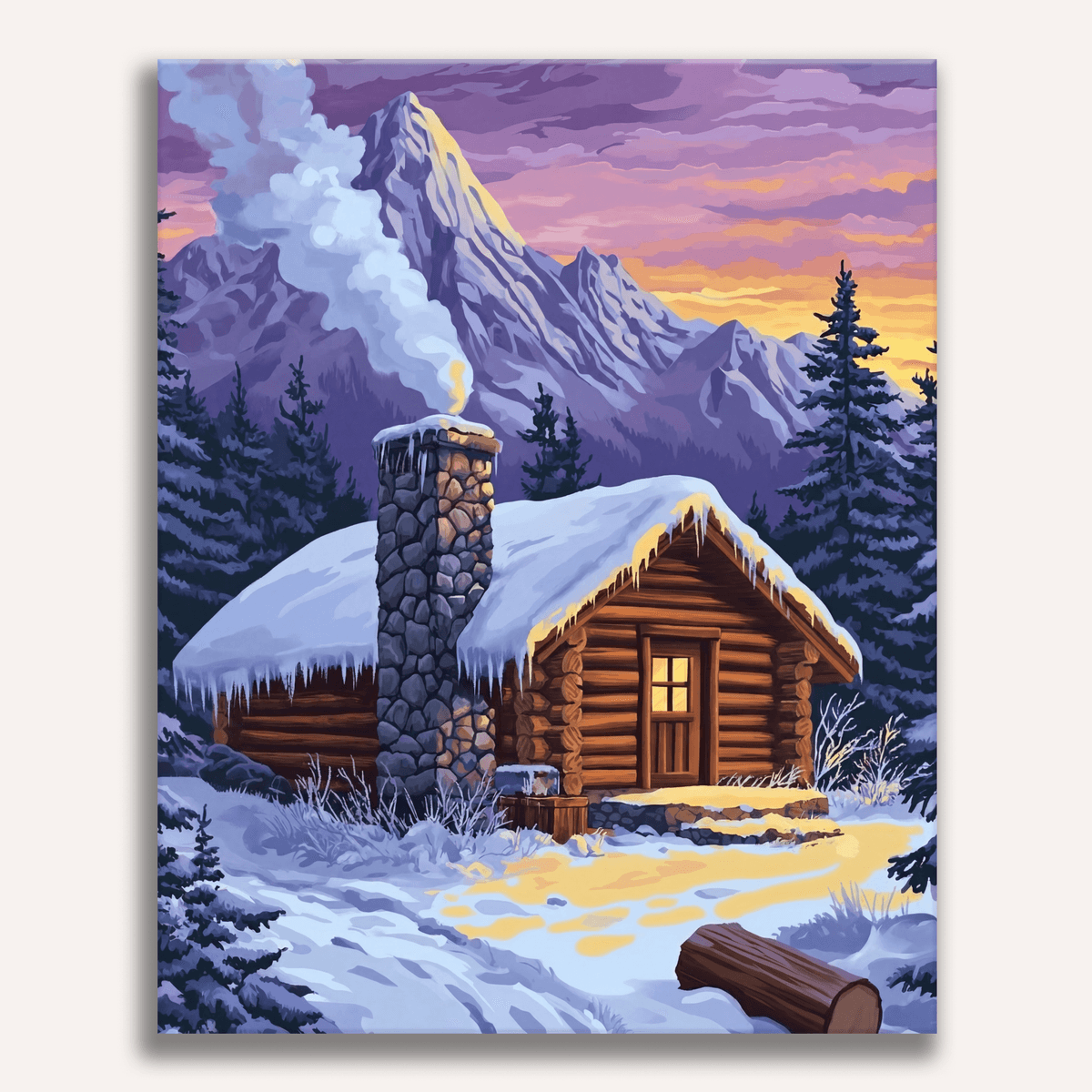 Snowland Cottage - Number Artist Paint by Numbers Kits