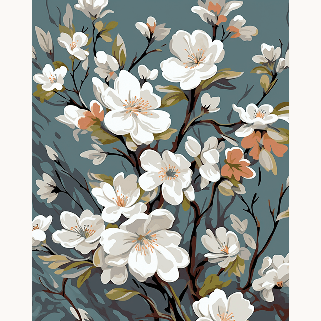 This is a poster featuring an illustration of flowers and foliage.