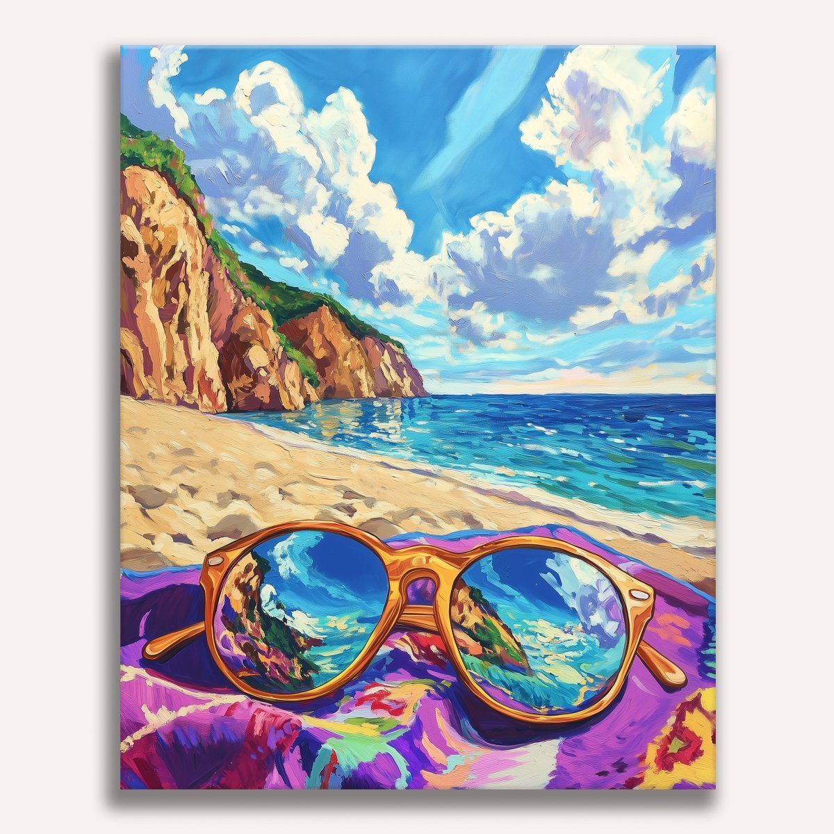 Sunny Seaside | Paint by Numbers Kit by Number Artist