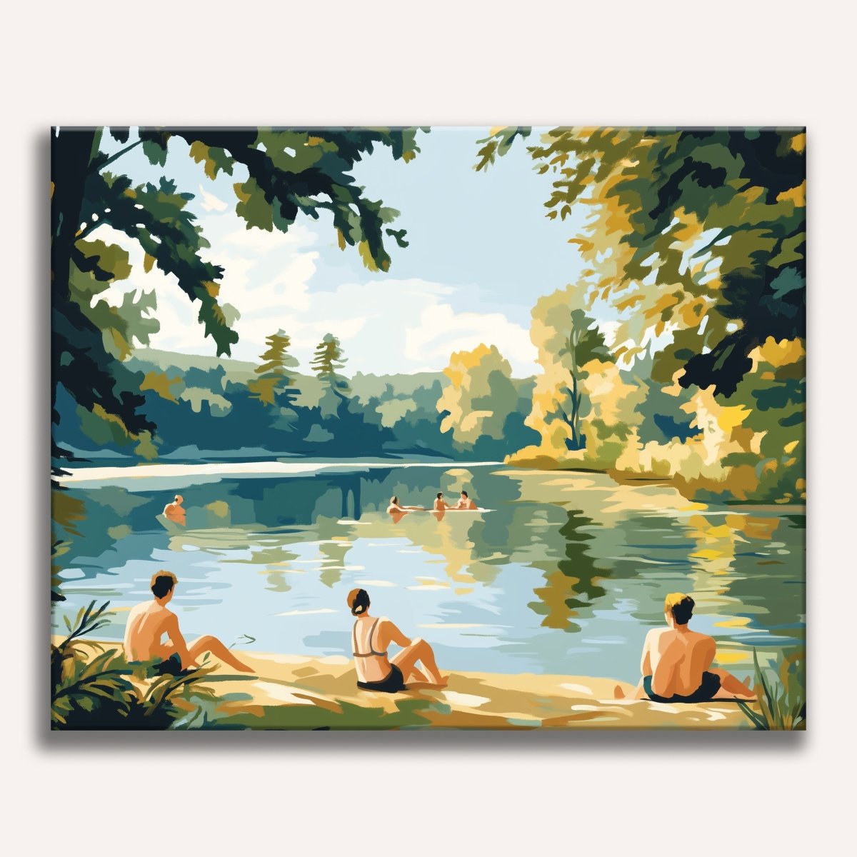 The Bathers - Number Artist Paint by Numbers Kits