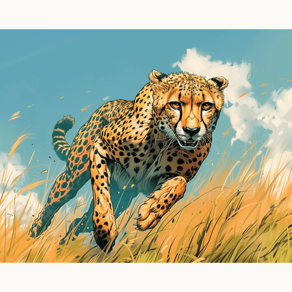 The Fastest Mammal - Number Artist Paint by Numbers Kits