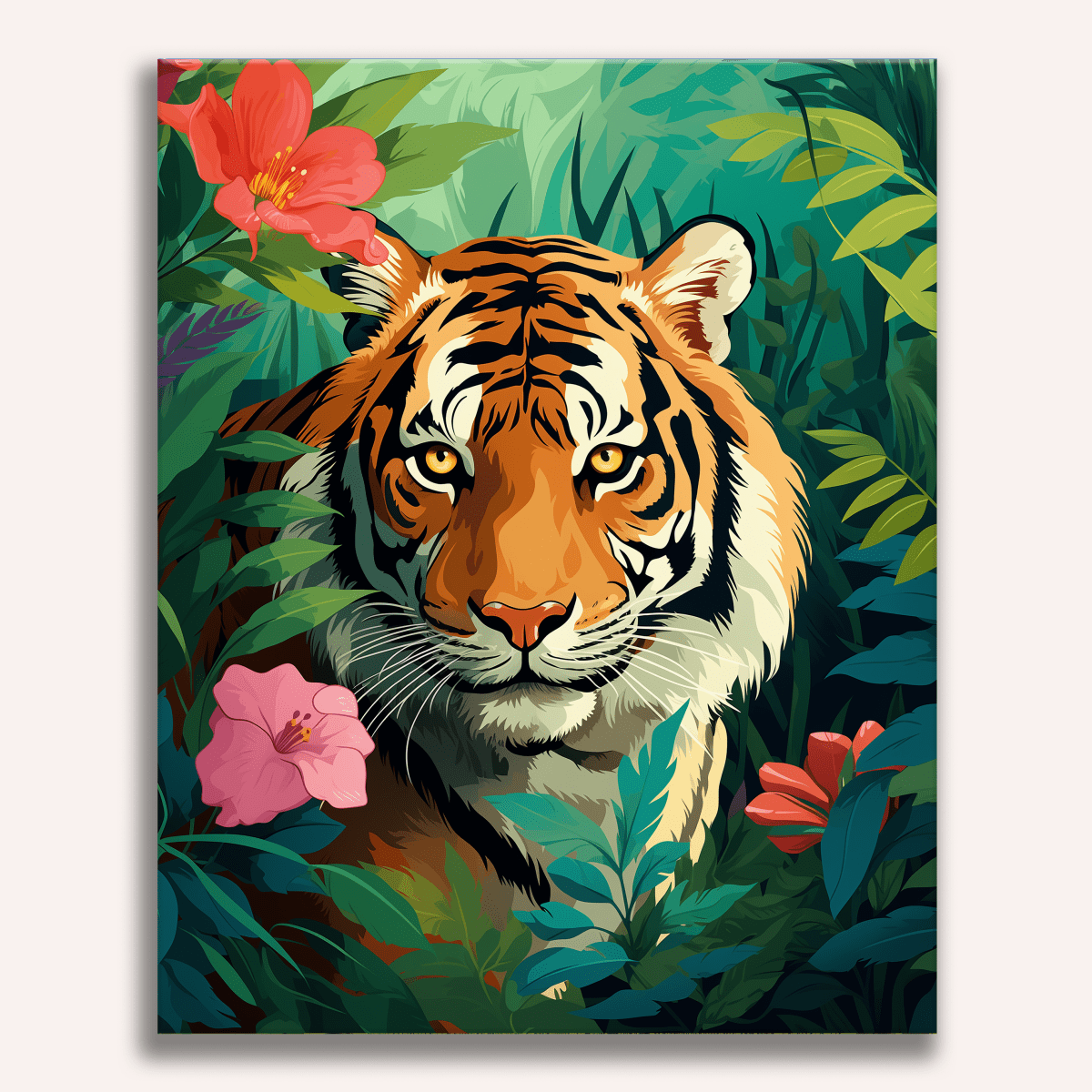 Tiger's Territory - Number Artist Paint by Numbers Kits