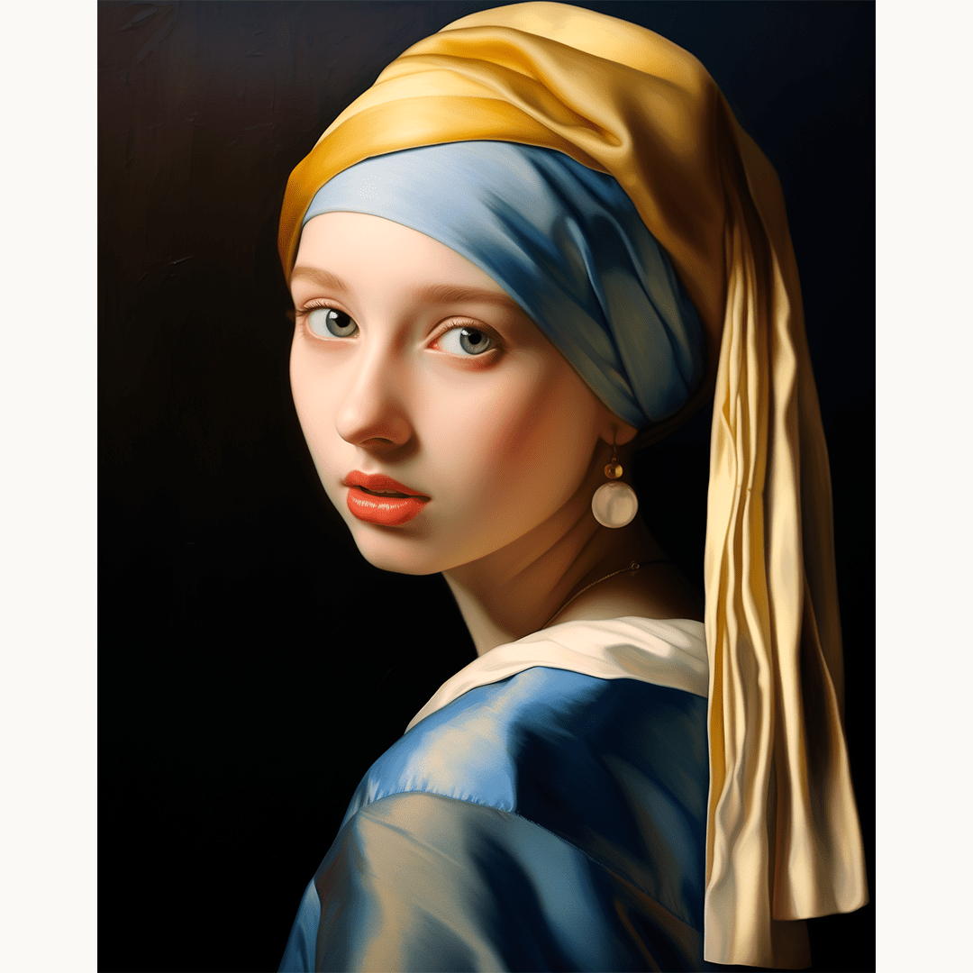 This is a portrait of a woman painted in the style of realism.
