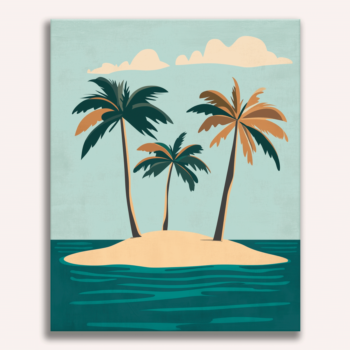 Tiny Island - Number Artist Paint by Numbers Kits