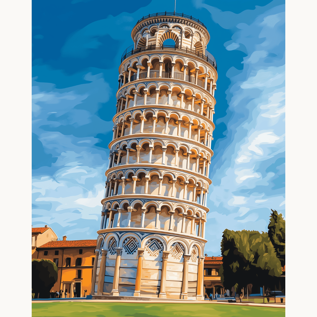 Tower of Pisa - Number Artist Paint by Numbers Kits