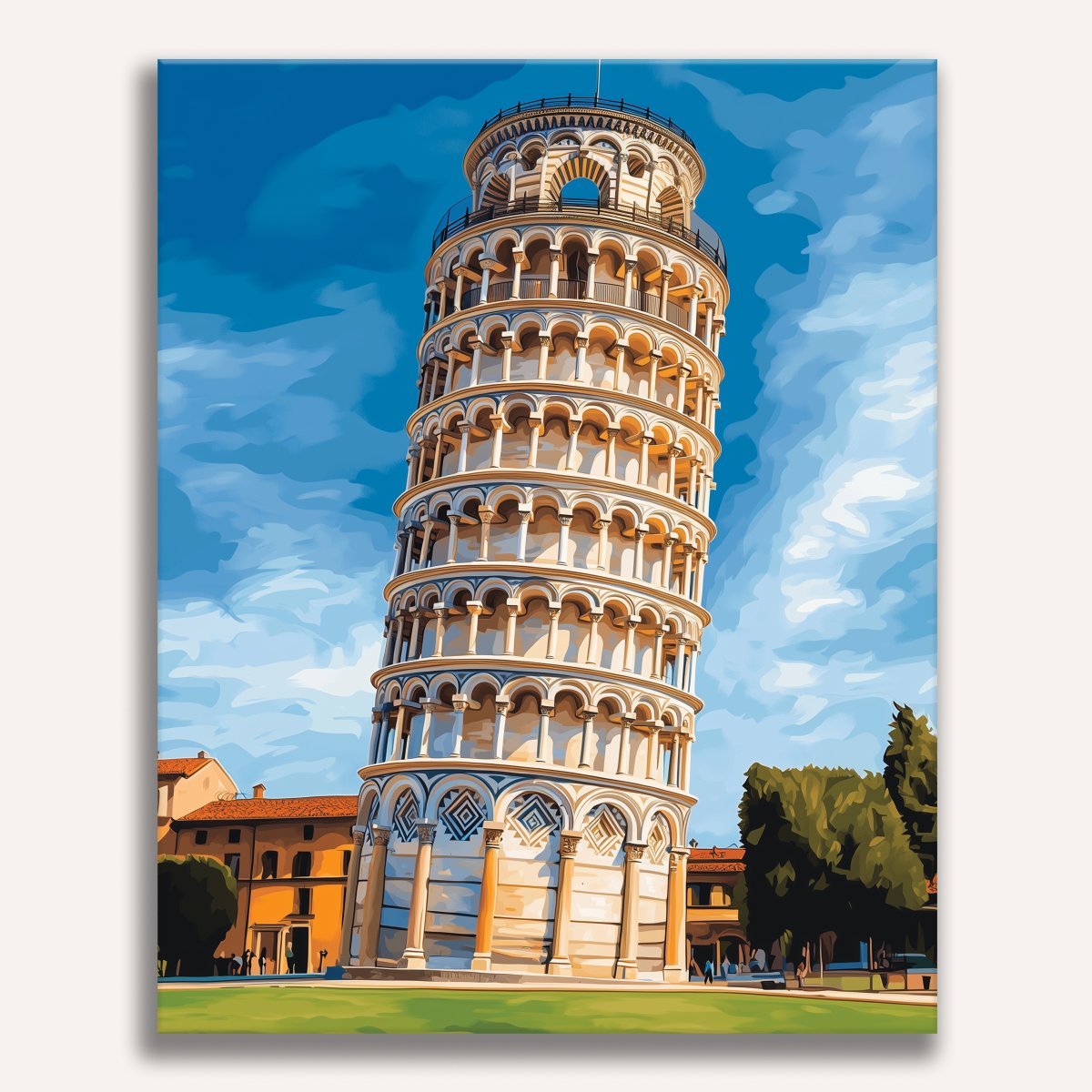 Tower of Pisa - Number Artist Paint by Numbers Kits