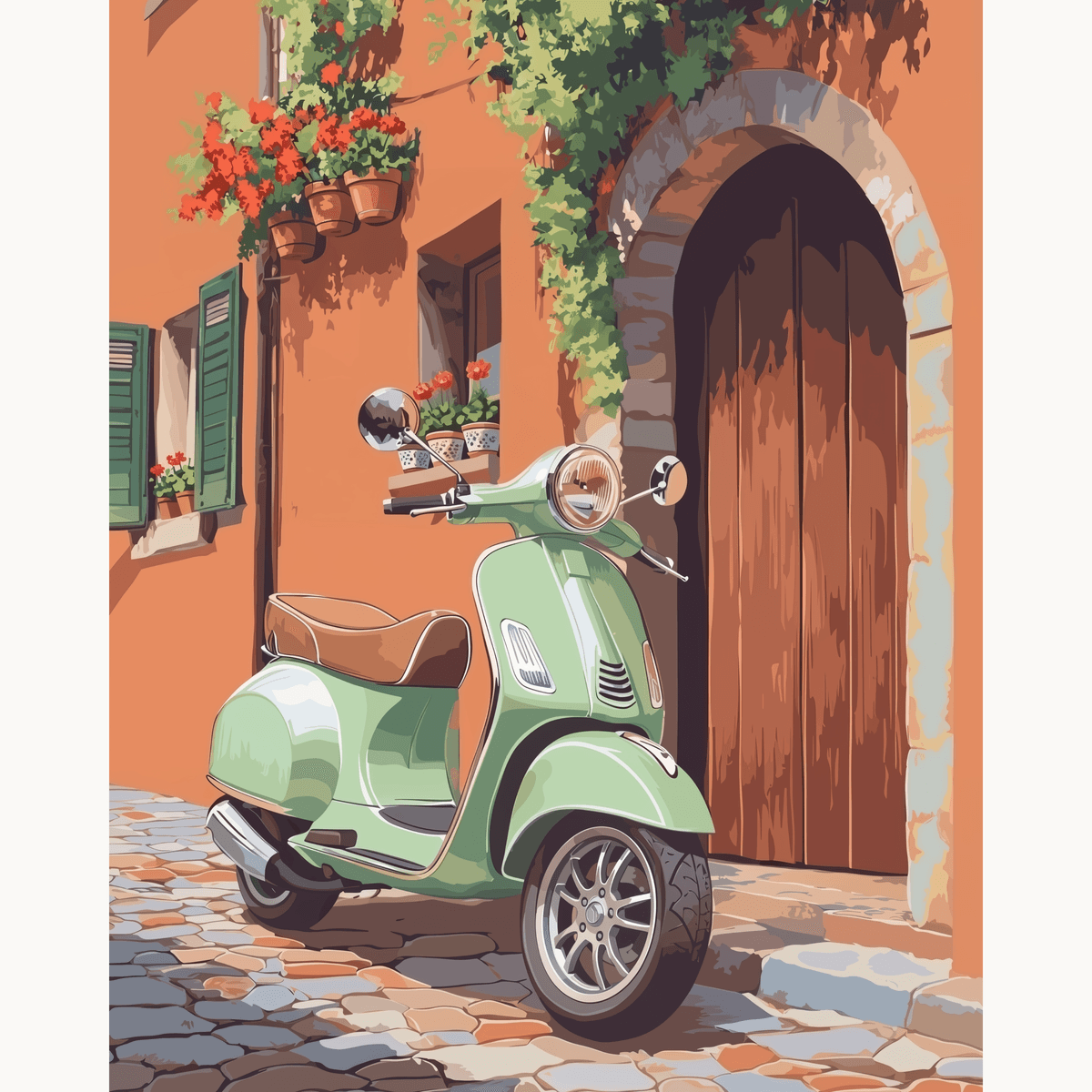 Vespa Life - Number Artist Paint by Numbers Kits