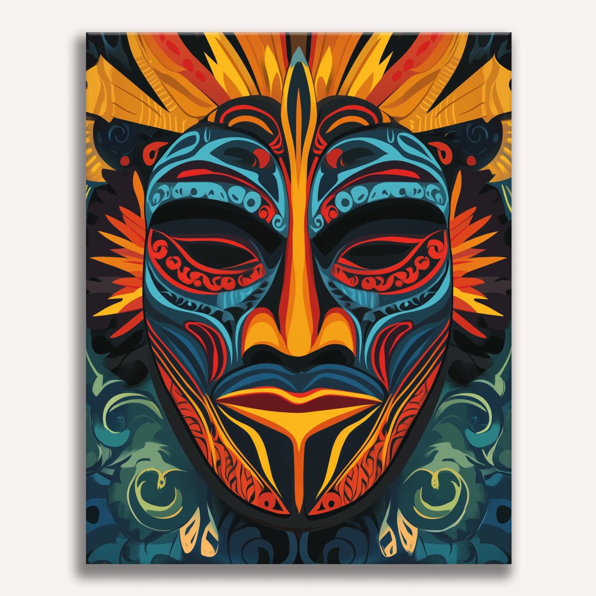 Vibrant Mask Paint by Numbers Kit