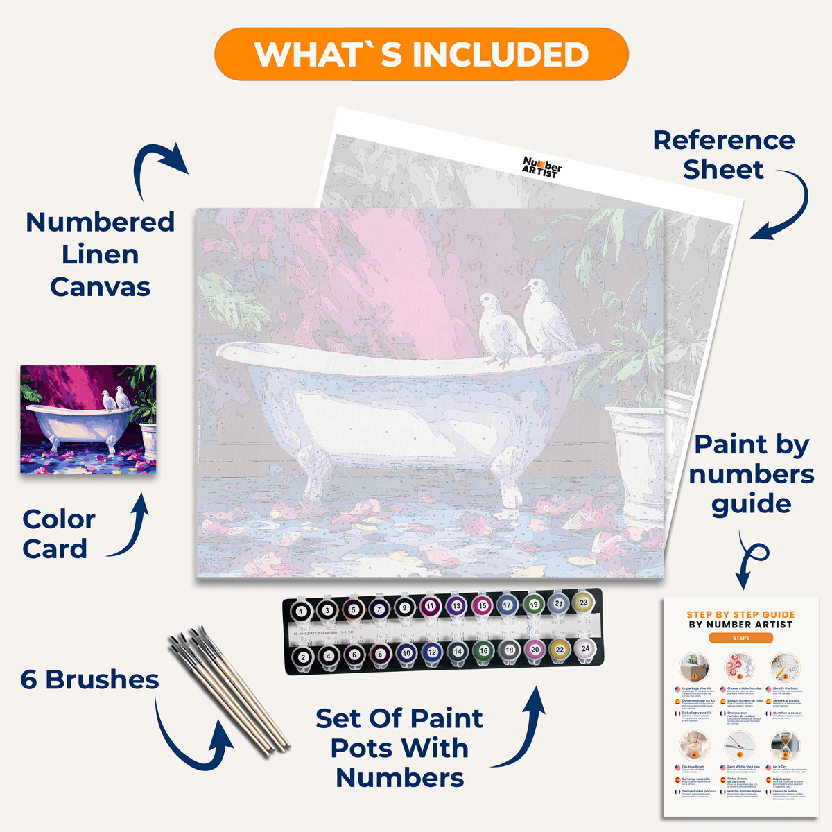 When Doves Cry - Number Artist Paint by Numbers Kits