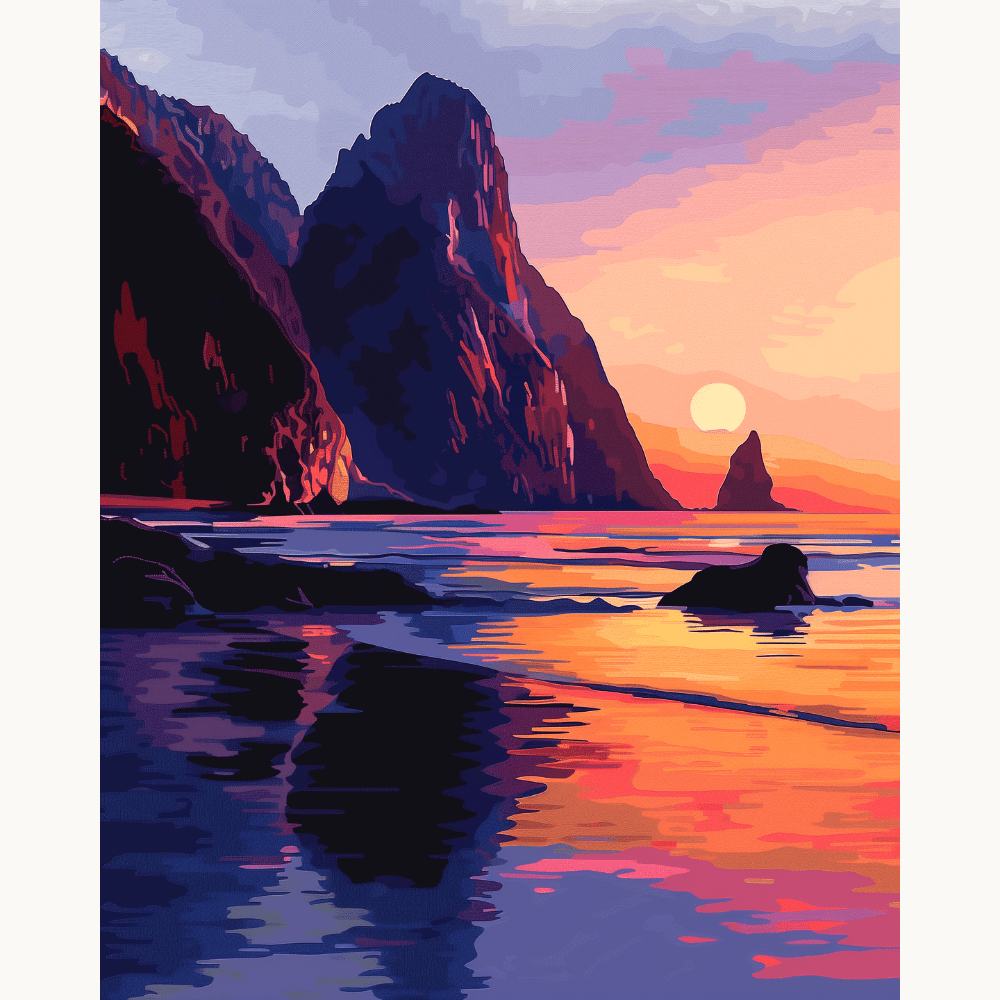 Where Land Meets Sea - Number Artist Paint by Numbers Kits