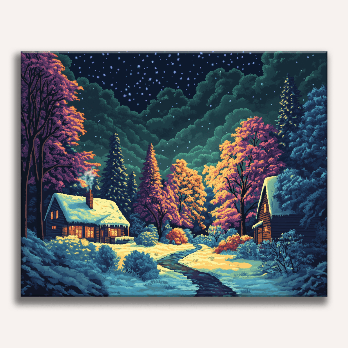 Winter Evening - Number Artist Paint by Numbers Kits