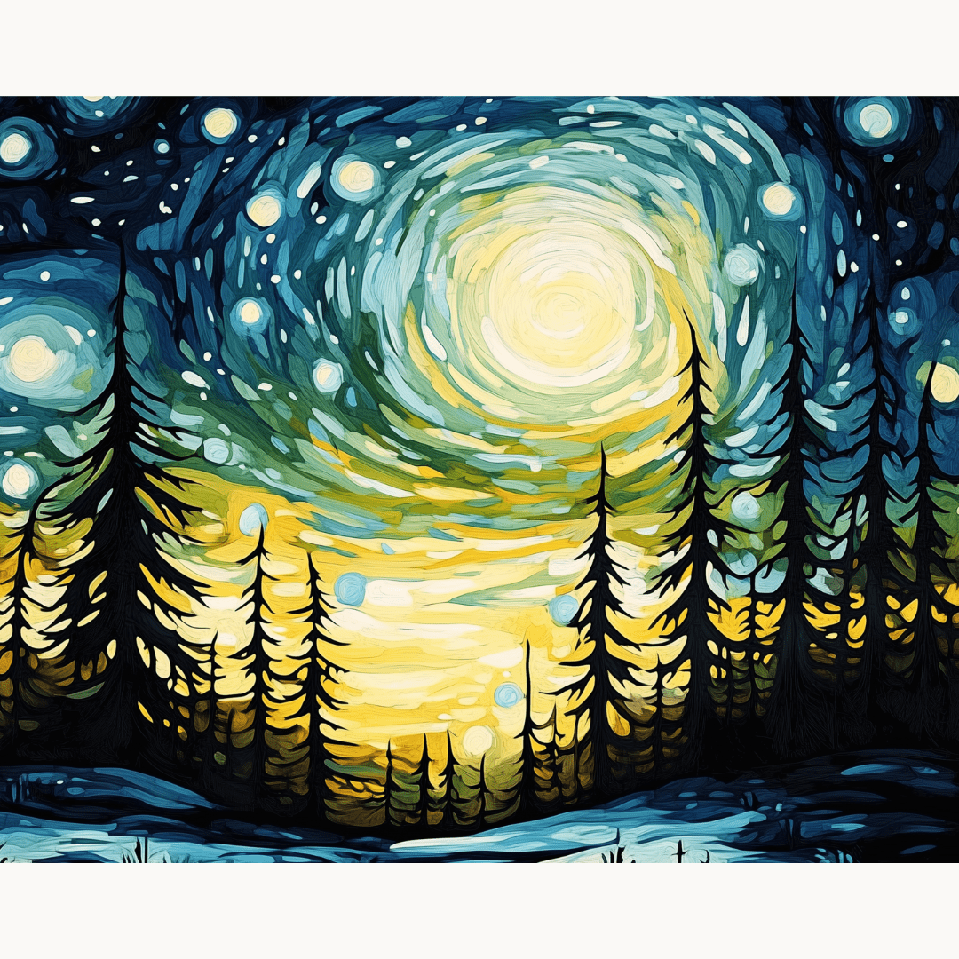 Winter Night - Number Artist Paint by Numbers Kits
