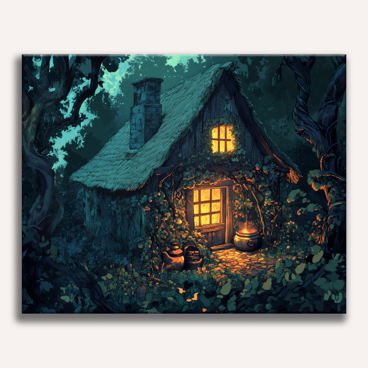 Witch's Hut - Number Artist Paint by Numbers Kits
