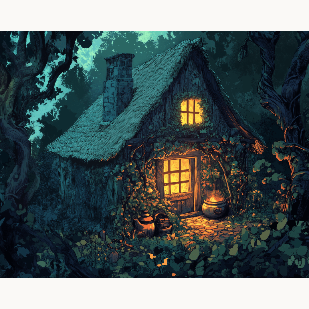 Witch's Hut - Number Artist Paint by Numbers Kits