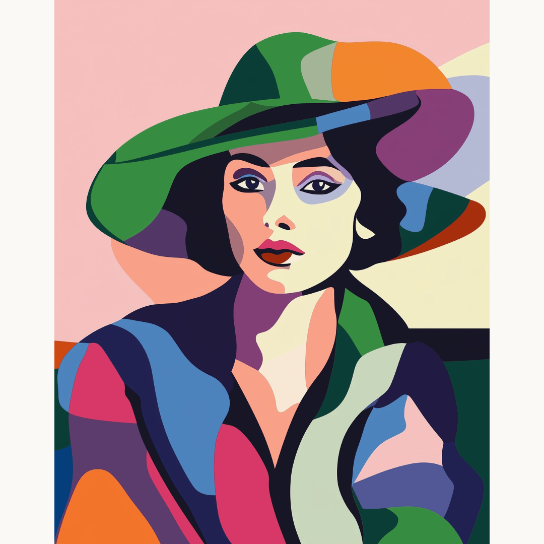 Woman With a Hat - Number Artist Paint by Numbers Kits