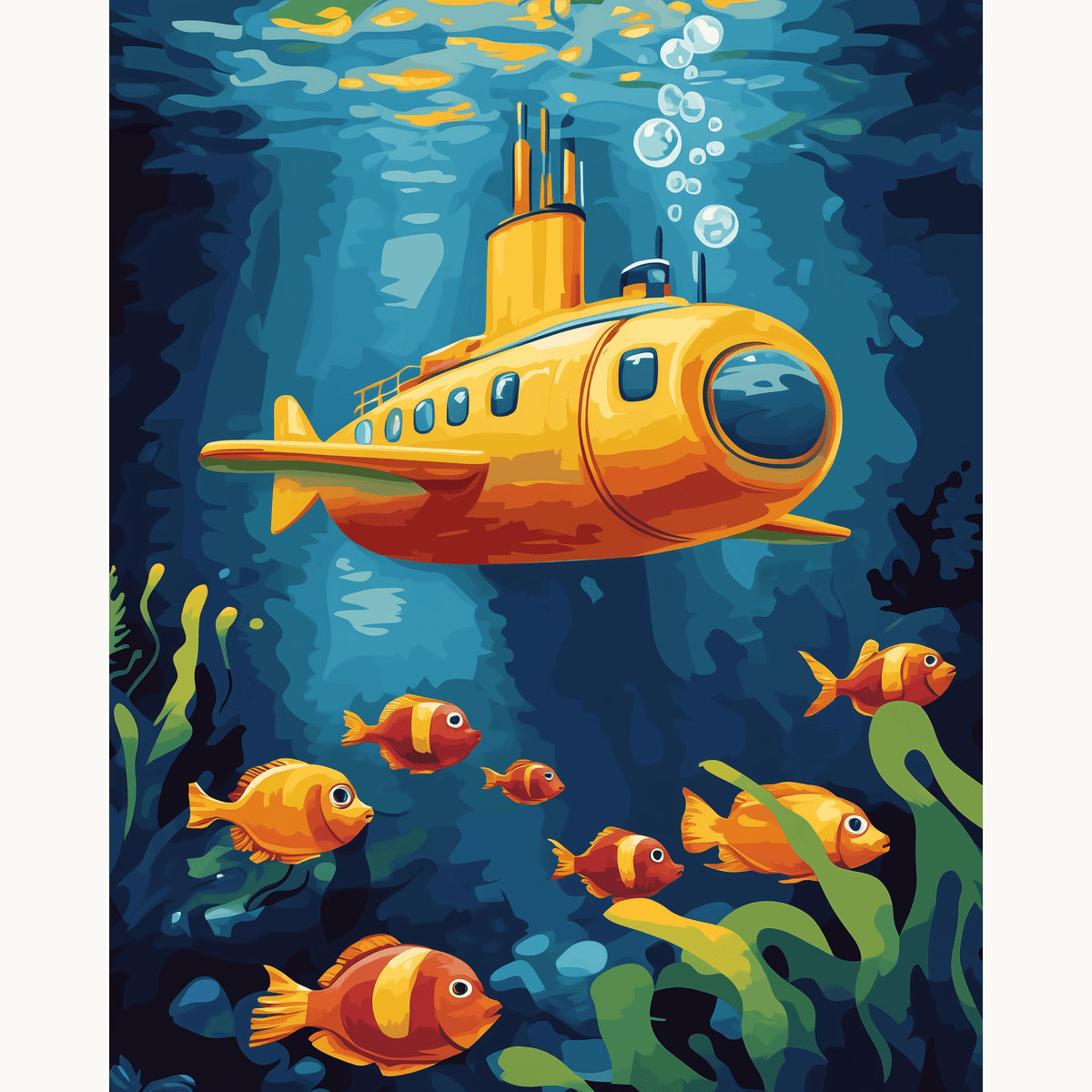 Yellow Submarine - Number Artist Paint by Numbers Kits