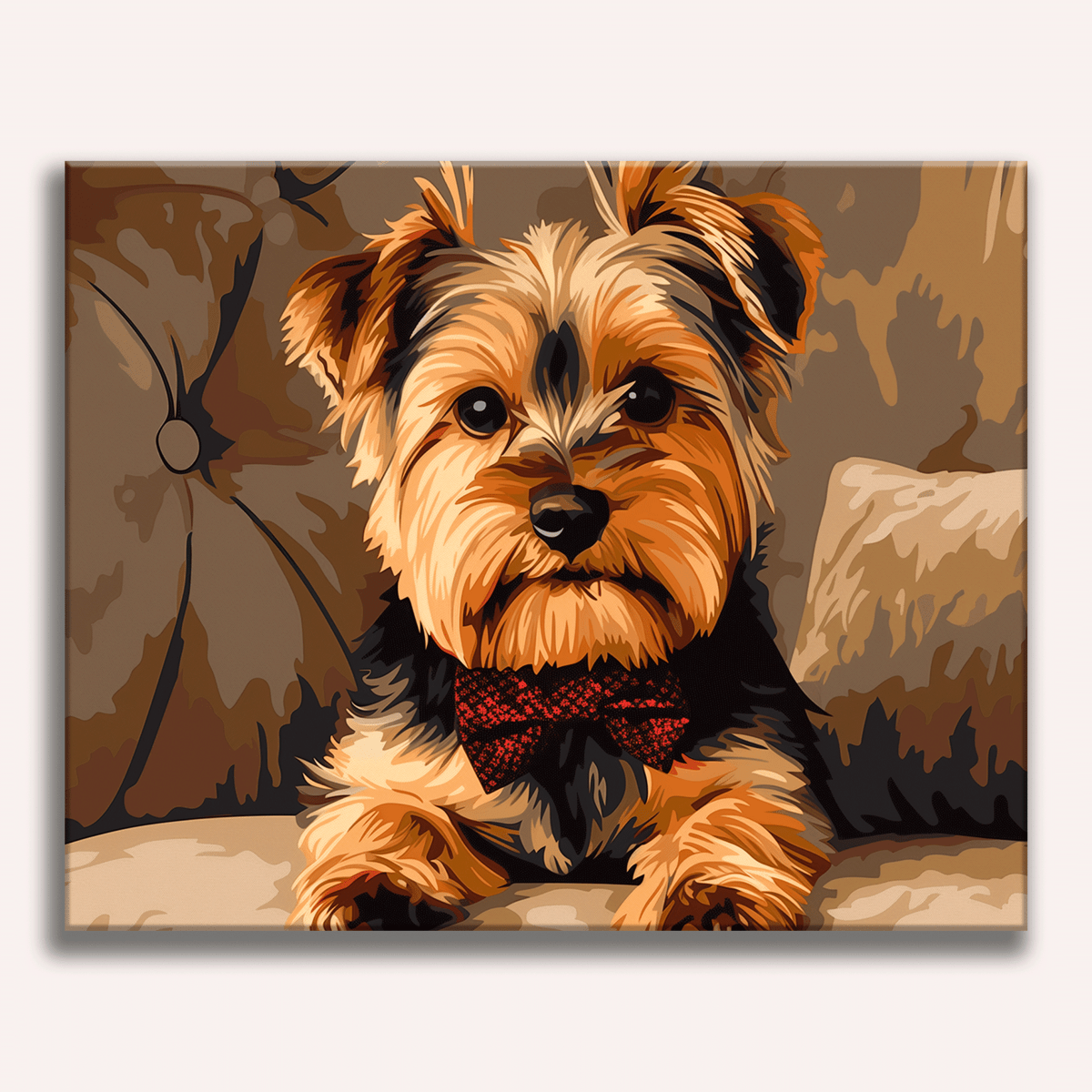 Yorkie Bow Tie - Number Artist Paint by Numbers Kits