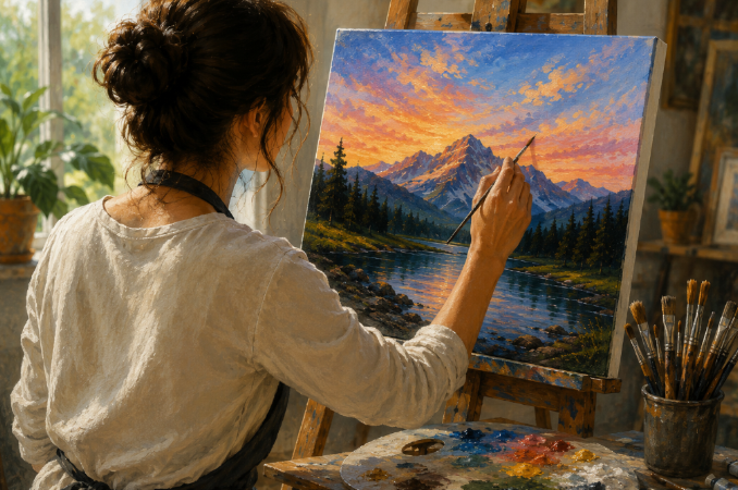 Easy Painting Ideas for Your First Canvas