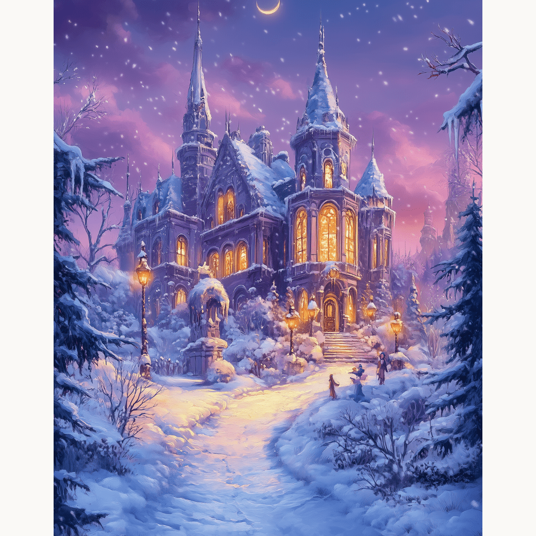 Magical Winter Castle - Number Artist Paint By Numbers Kits